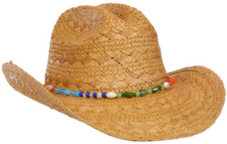Thumbnail 1: SAN DIEGO HAT CO Women's Rainbow Bead Band Cowboy Hat 