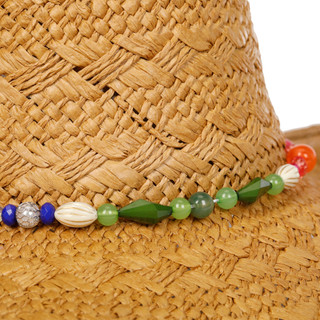 Thumbnail 4: SAN DIEGO HAT CO Women's Rainbow Bead Band Cowboy Hat 