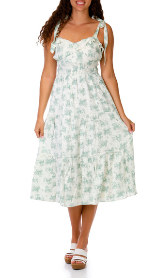 Thumbnail 1: Trixxi Juniors Sleeveless Toile Midi Dress 