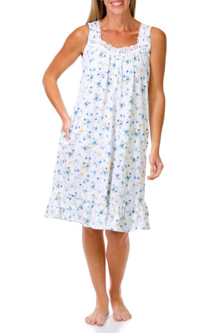 Thumbnail 1: SOPHIA Women's Sleeveless Pajama Dress 