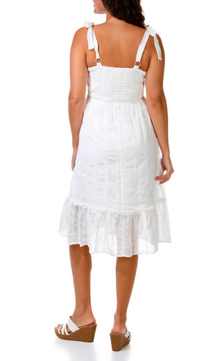 Thumbnail 2: As U Wish Juniors Sleeveless Eyelet Midi Dress 