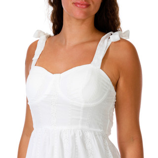 Thumbnail 3: As U Wish Juniors Sleeveless Eyelet Midi Dress 