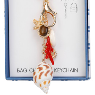 Thumbnail 2: Nicole Miller Seashell Bag Charm & Keychain 