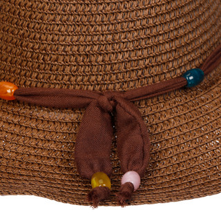 Thumbnail 4: Nicole Miller Women's Bead Band Straw Cowboy Hat 