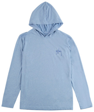 Thumbnail 1: Guy Harvey Men's Long Sleeve Hooded Shirt 