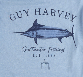 Thumbnail 3: Guy Harvey Men's Long Sleeve Hooded Shirt 