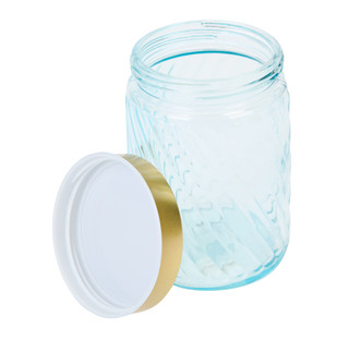 Thumbnail 2: 10 Strawberry Street 7 In Twisted Glass Storage Canister 