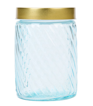 Thumbnail 1: 10 Strawberry Street 7 In Twisted Glass Storage Canister 