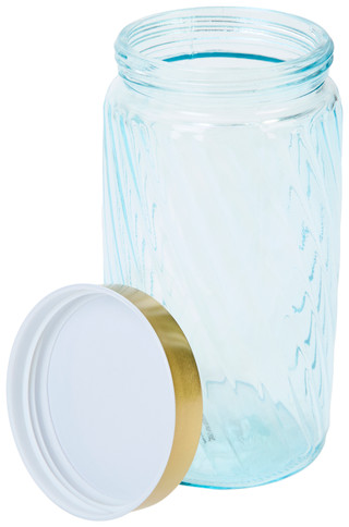 Thumbnail 2: 10 Strawberry Street 9 In Twisted Glass Storage Canister 