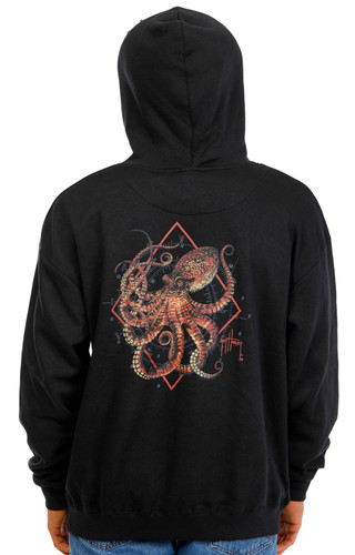 Thumbnail 1: Guy Harvey Men's Long Sleeve Print Hoodie 