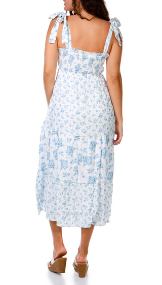 Thumbnail 2: Trixxi Juniors Bow Strap Print Maxi Dress 