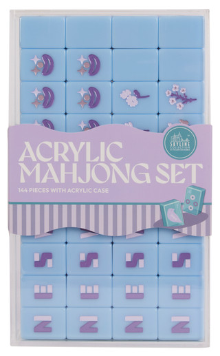 Thumbnail 1: Core Home 144 Pc Acrylic Mahjong Set with Acrylic Case 