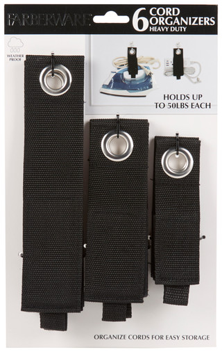 Thumbnail 1: Farberware 6 Pk Heavy Duty Cord Organizer Straps 