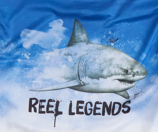 Thumbnail 3: REEL LEGENDS Little Boys Long Sleeve Americana Shark Shirt 