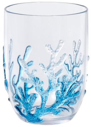 Thumbnail 2: Coastal Home S/4 Embossed Coral DOF Outdoor Glasses 