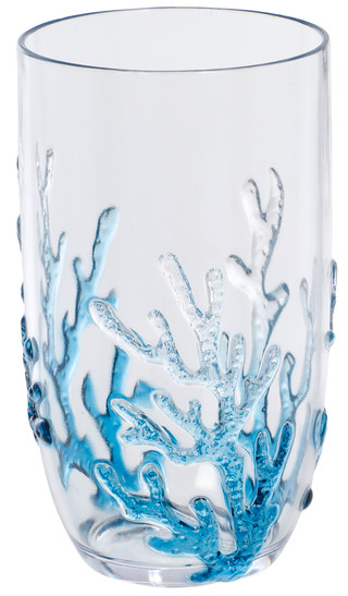 Thumbnail 2: Coastal Home S/4 Embossed Coral Hiball Outdoor Glasses 
