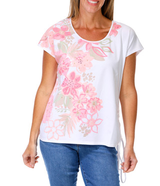 Thumbnail 1: Hearts of Palm Women's Short Sleeve Crew Neck Jersey Top 
