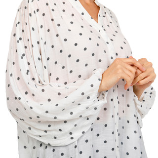 Thumbnail 2: Zac & Rachel Women's 3/4 Sleeve Button Front Top 