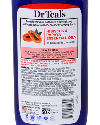 Thumbnail 3: Dr Teals 34 oz Hawaiian Bliss Foaming Bath with Pure Epsom Salt 