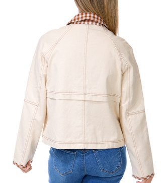 Thumbnail 2: Bagatelle Women's Long Sleeve Full Zip Denim Jacket 