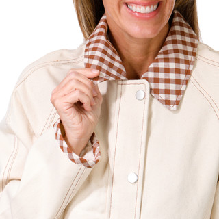 Thumbnail 3: Bagatelle Women's Long Sleeve Full Zip Denim Jacket 