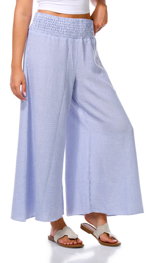 Thumbnail 1: Cece Juniors Smocked Waist Wide Leg Pants 