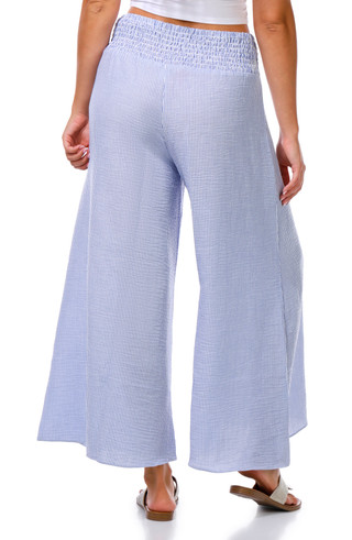 Thumbnail 3: Cece Juniors Smocked Waist Wide Leg Pants 