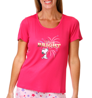 Thumbnail 4: Peanuts Women's 2 Pc Ribbed Snoopy Pajama Pants Set 