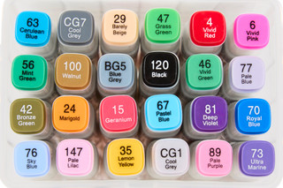Thumbnail 2: Colorfun 24 Pk Dual Tipped Alcohol Markers Set 
