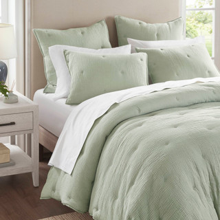 Thumbnail 5: Harbor House Breeze Cotton Gauze Embroidered Euro Sham  