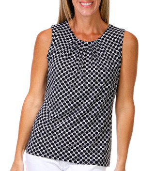 Thumbnail 1: Tahari Women's Sleeveless Pleated Top 