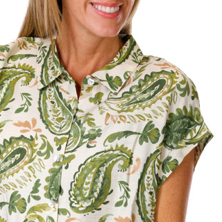Thumbnail 2: Cece Women's Short Sleeve Button Front Top 