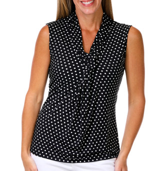 Thumbnail 1: Tahari Women's Sleeveless Twist Neck Top 