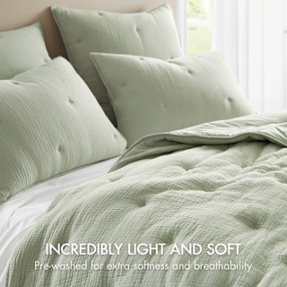 Thumbnail 9: Harbor House Harbor House Muslin Cotton Quilt Set 