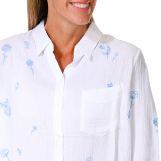 Thumbnail 2: Philosophy Women's Long Sleeve Cotton Button Down Top 