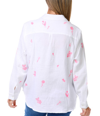 Thumbnail 2: Philosophy Women's Long Sleeve Cotton Button Down Top 