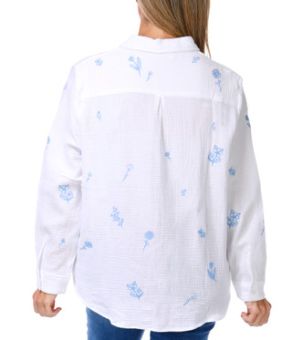 Thumbnail 3: Philosophy Women's Long Sleeve Cotton Button Down Top 