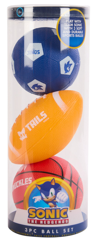 Thumbnail 1: Sonic The Hedgehog 3 Pc Soft Sport Ball Set 