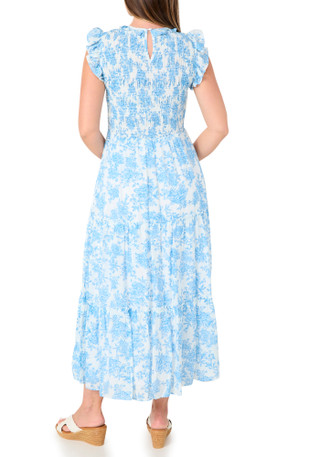 Thumbnail 2: Nanette Lepore Women's Smocked Tiered Toile Maxi Dress 