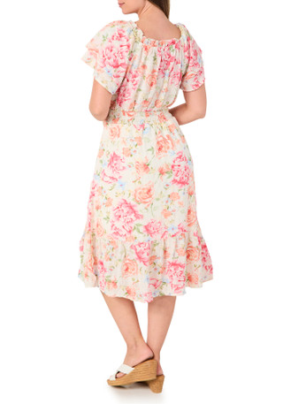 Thumbnail 2: Chenault Women's Puff Sleeve Midi Dress 