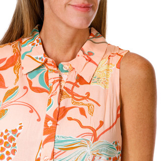 Thumbnail 3: Kaktus Women's Sleeveless Button Front Dress 