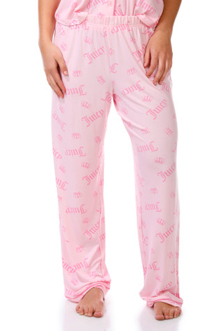 Thumbnail 3: Juicy Couture Juniors Short Sleeve Pajama Pants Set 