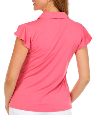Thumbnail 3: Lillie Green Women's Flutter Sleeve Square Knit Top 