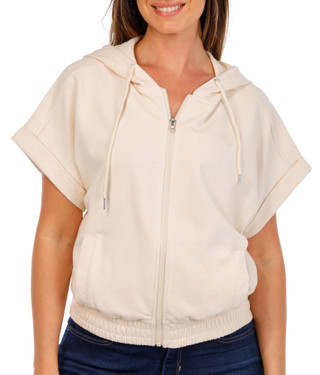 Thumbnail 1: FLAG & ANTHEM Women's Short Sleeve Zip Up Hoodie 