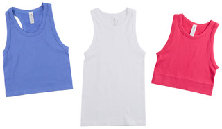 Thumbnail 2: 90 Degree Women's 3 Pk Ribbed Tricolor Tank 