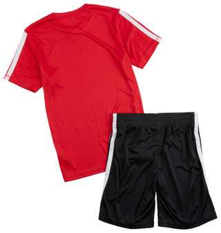 Thumbnail 2: Adidas Big Boy's 2 Pc Tee Stripe Short Ser 