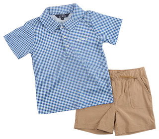 Thumbnail 1: Ben Sherman Toddler Boy's 2 Pc Checkered Short Set 