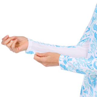 Thumbnail 5: PGA Women's Long Sleeve Floral Quarter Zip Top 