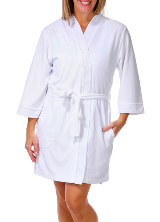 Thumbnail 1: Jasmine Rose Women's Pique Kimono Robe 