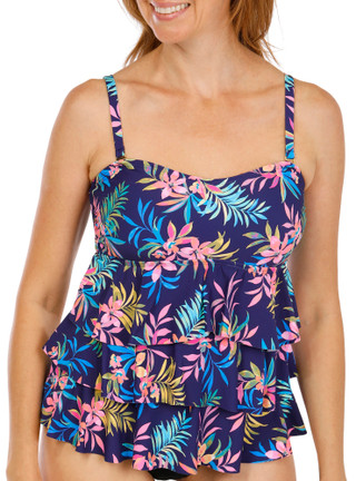 Thumbnail 1: Leilani Women's Tiered Bandini Top 